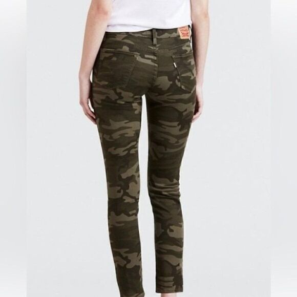 New LEVI'S Women's 711 Skinny Ankle, pants Jeans camo size 00 waist 24 - Picture 9 of 15